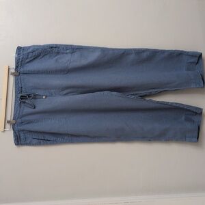 Lauren By Ralph Lauren Wide Leg Linen Pants